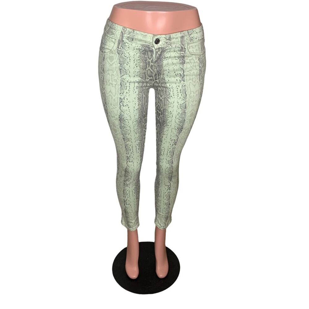 JOE’S Snake Print Skinny Jeans Size 27 Zipper on Front